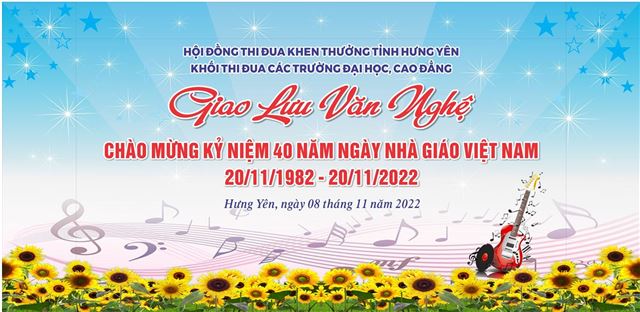 Giao lưu văn nghệ chào mừng kỷ niệm 40 năm ngày Nhà giáo Việt Nam (20/11/1982-20/11/2022)