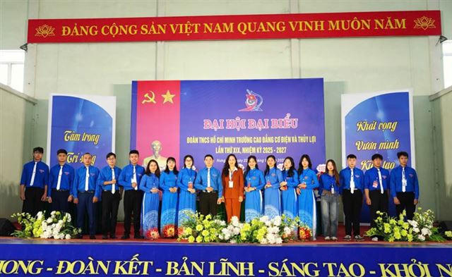 Đại hội Đoàn trường Cao đẳng Cơ điện và Thủy lợi lần thứ XIX, nhiệm kỳ 2025-2027