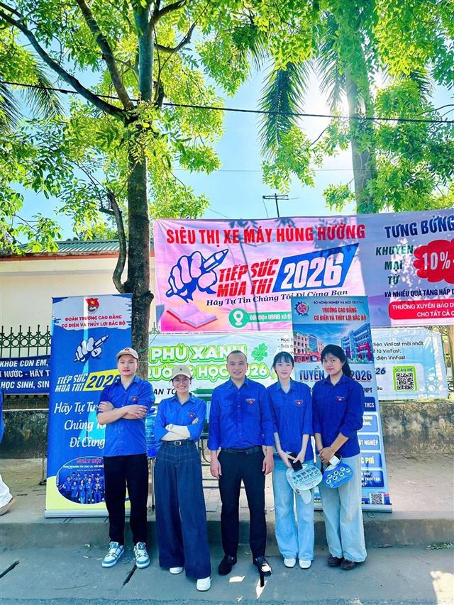 Trường Cao đẳng Cơ điện và Thủy lợi Bắc Bộ đồng hành cùng sĩ tử 2K11 Hưng Yên trong kỳ thi tuyển sinh vào lớp 10 năm 2026