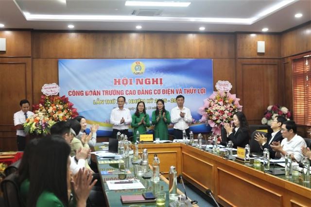 HỘI NGHỊ CÔNG ĐOÀN TRƯỜNG CƠ ĐIỆN VÀ THỦY LỢI LẦN THỨ XVI, NHIỆM KỲ 2025–2030 THÀNH CÔNG TỐT ĐẸP