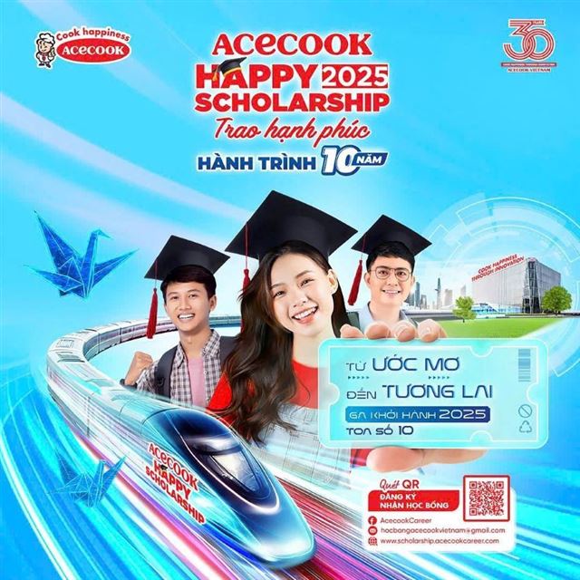 CHƯƠNG TRÌNH HỌC BỔNG ACECOOK HAPPY SCHOLARSHIP 2025