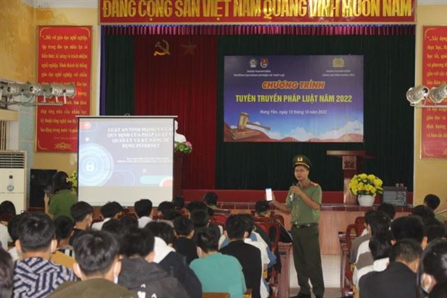 Tuyên truyền pháp luật cho học sinh sinh viên năm 2022