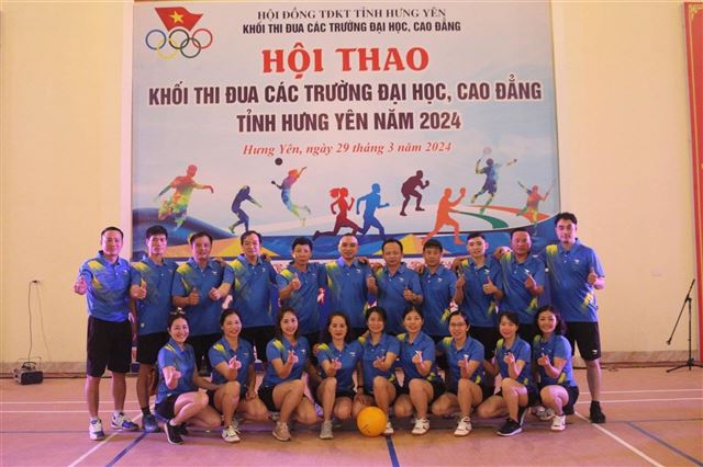 Hội thao khối TĐ các trường ĐH, CĐ tỉnh Hưng Yên năm 2024